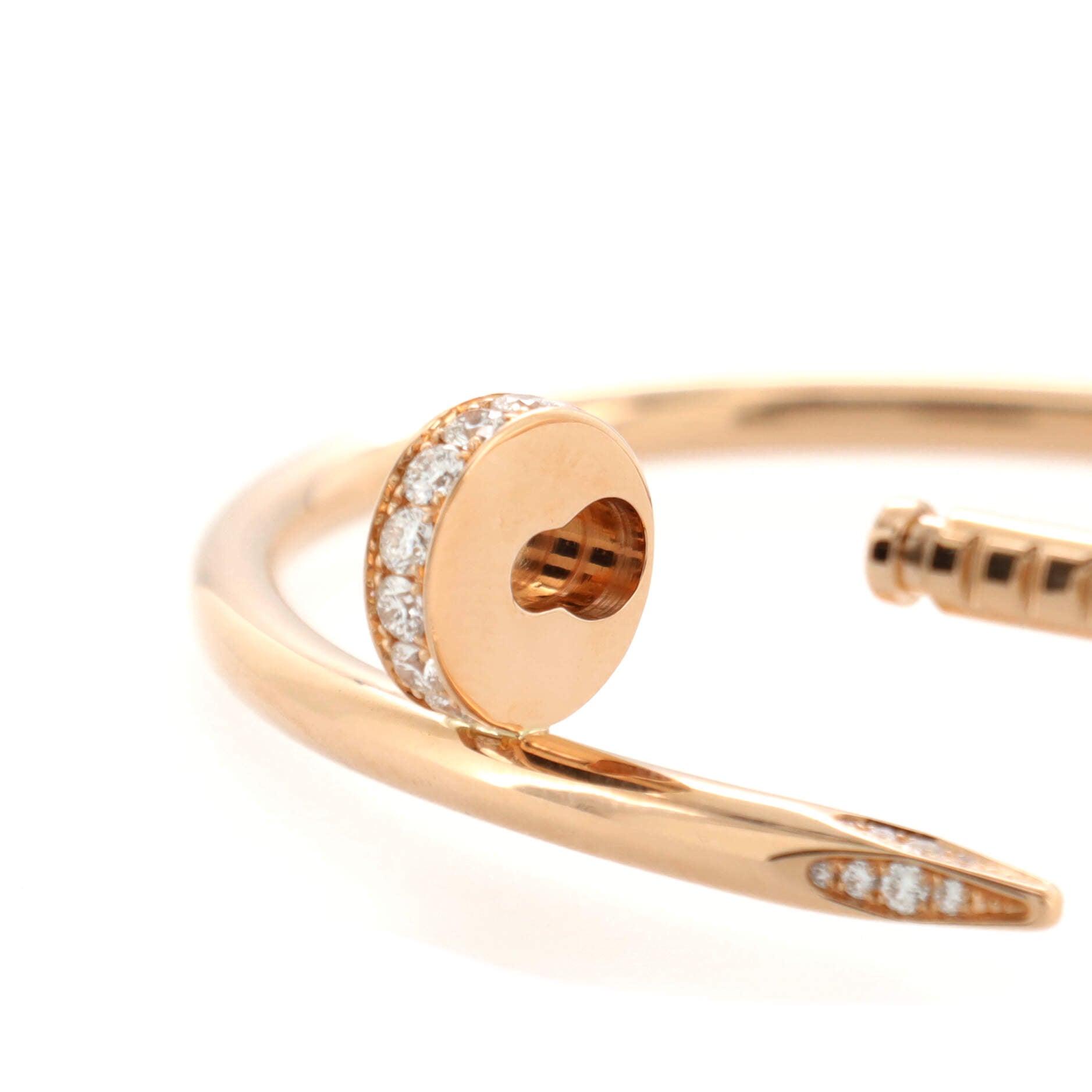 Juste un Clou Bracelet 18K Rose Gold with Diamonds Classic