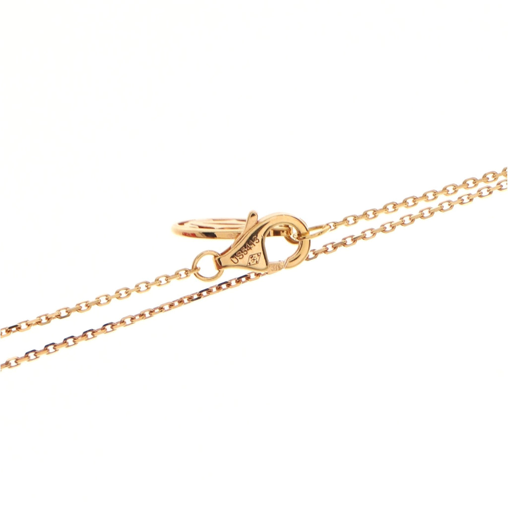 Cross Pendant Necklace 18K Rose Gold with Diamonds