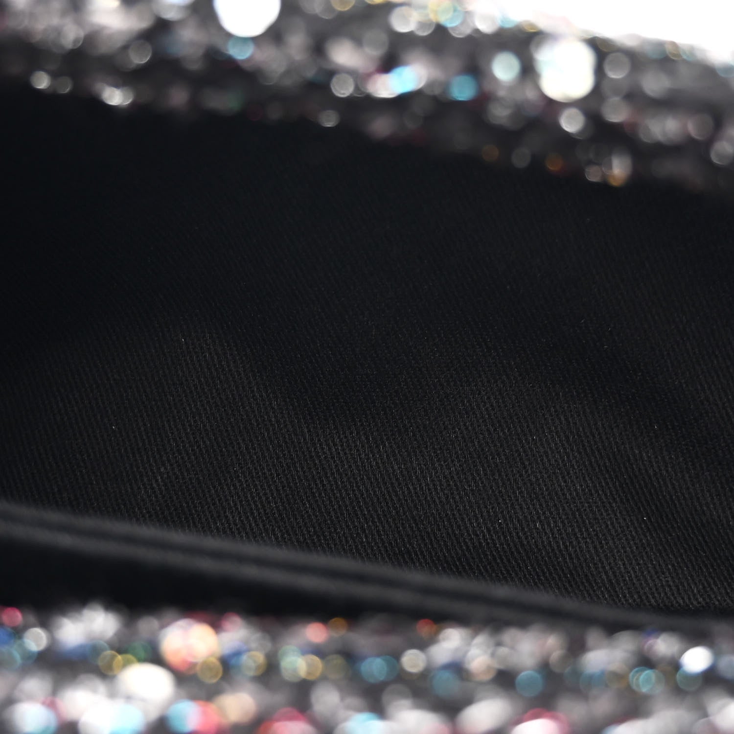 Tweed Sequin Mini Coco Handle Flap Black