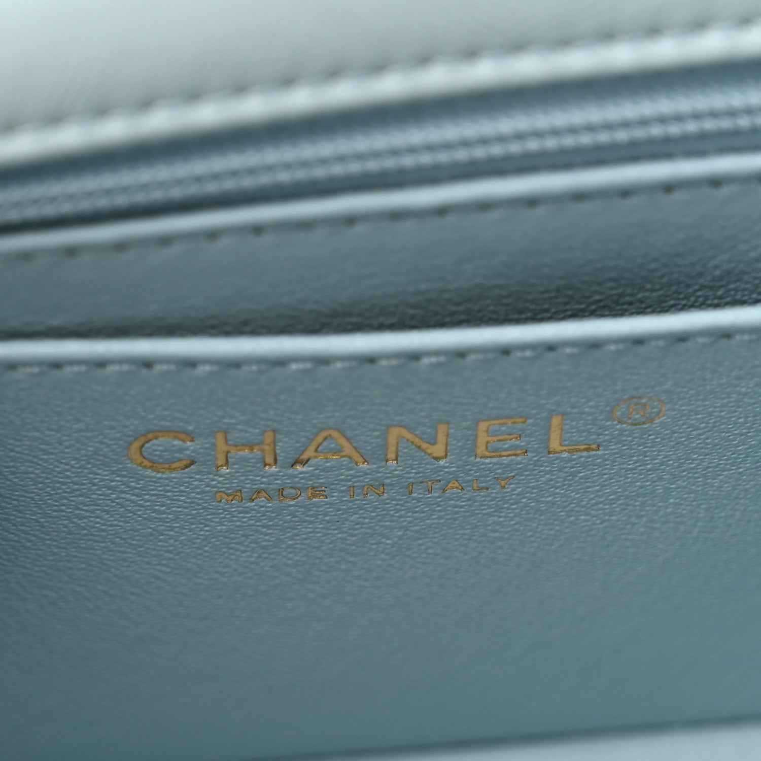 Aged Calfskin Quilted 2.55 Reissue Mini Flap Light Blue