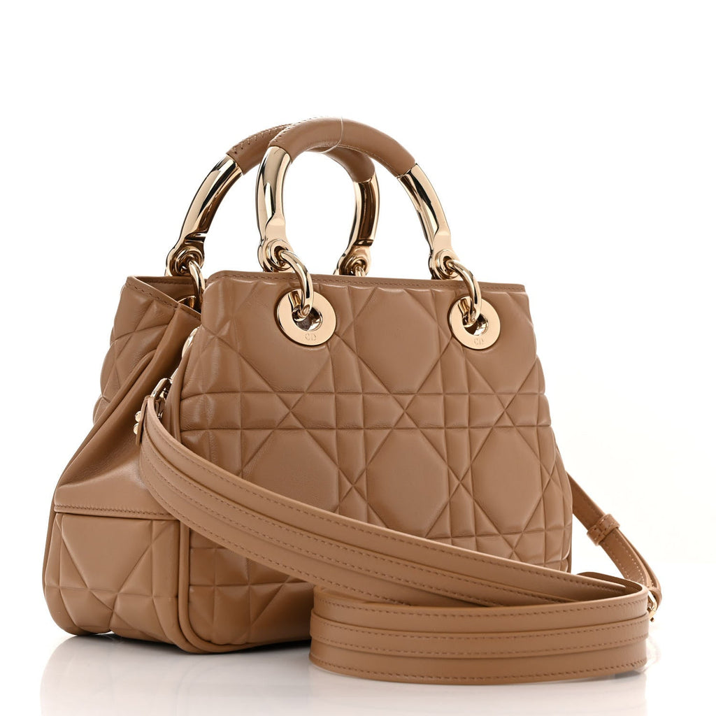 Lambskin Cannage Small The Lady 95.22 Beige