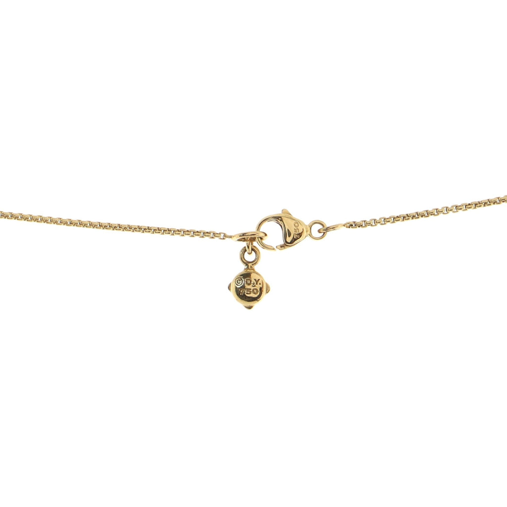 Rio Rondelle Station Necklace 18K Yellow Gold and Agate