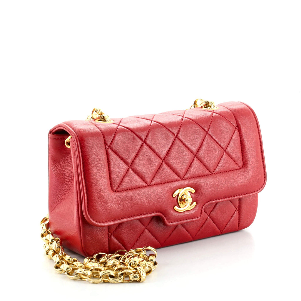 Vintage CC Chain Flap Bag Quilted Lambskin Mini