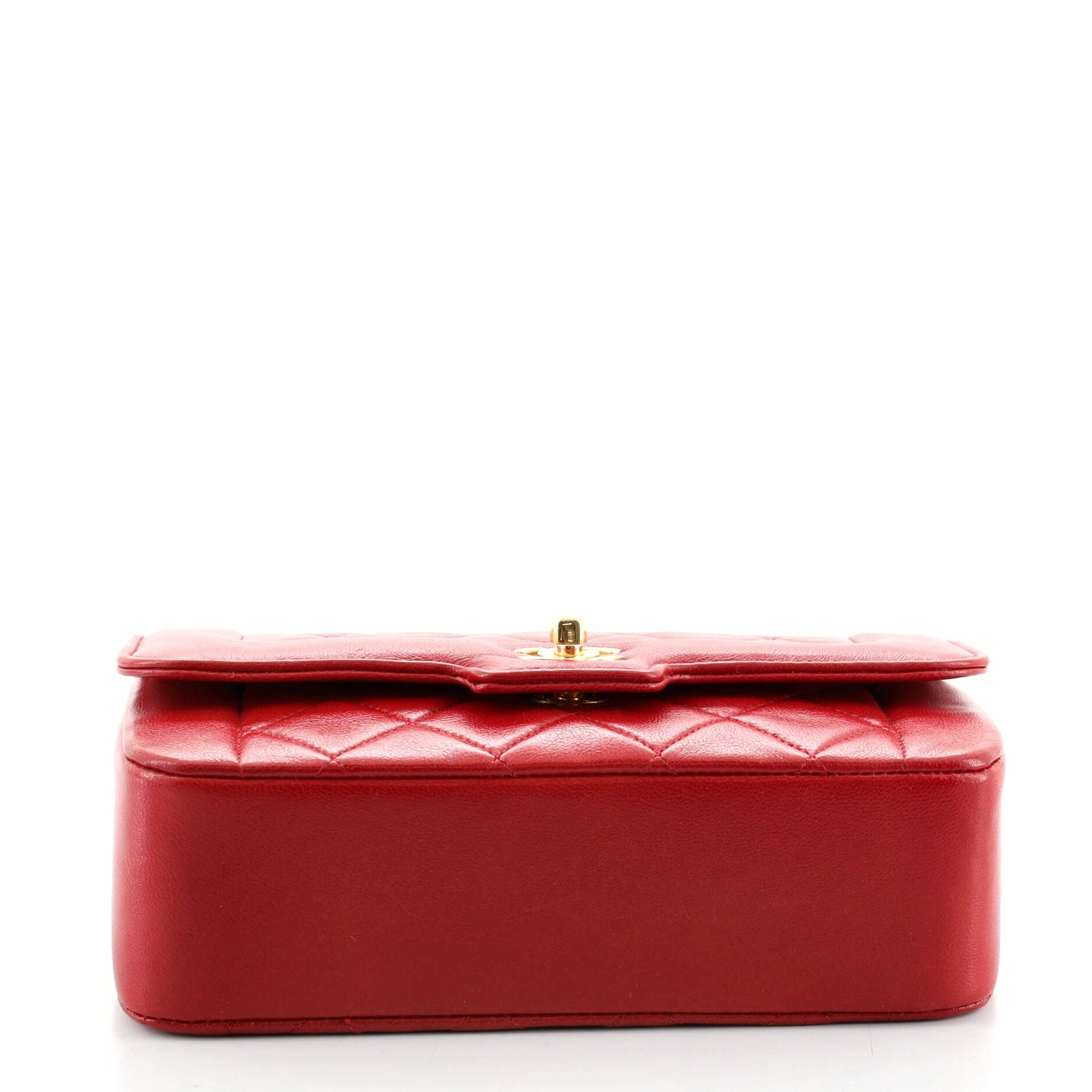 Vintage CC Chain Flap Bag Quilted Lambskin Mini