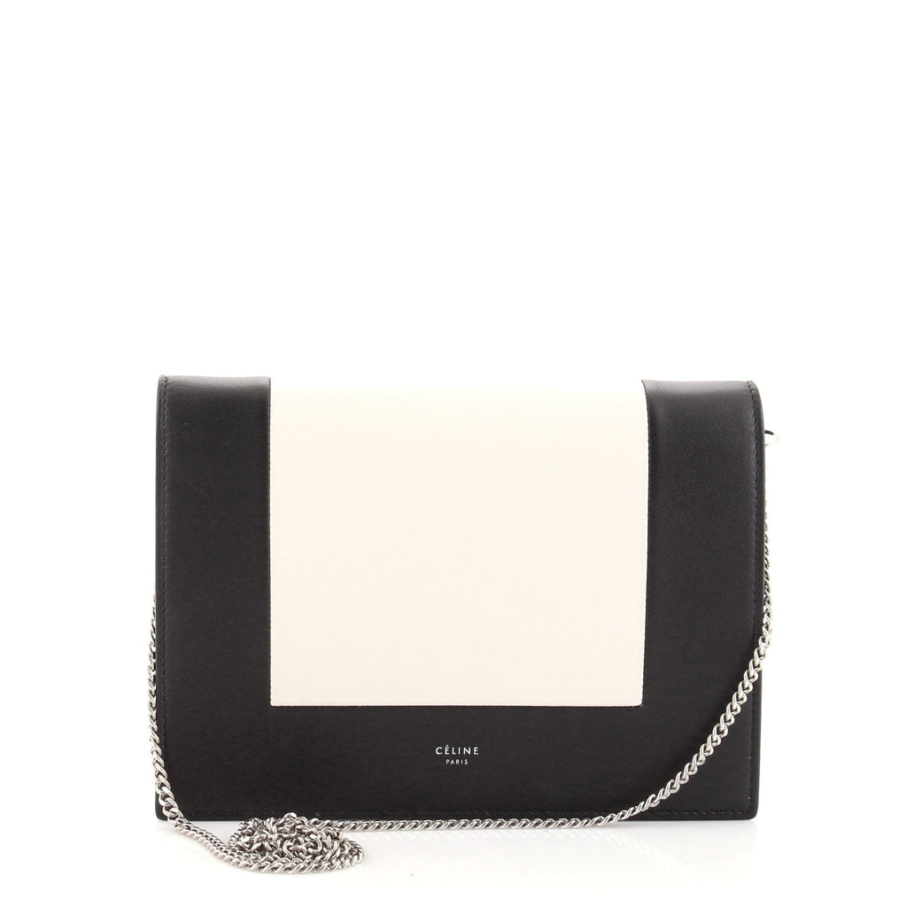 Frame Evening Clutch on Chain Leather