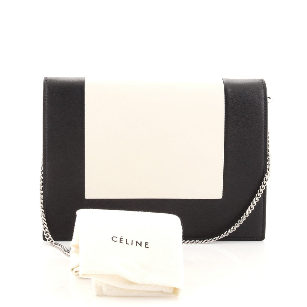 Frame Evening Clutch on Chain Leather
