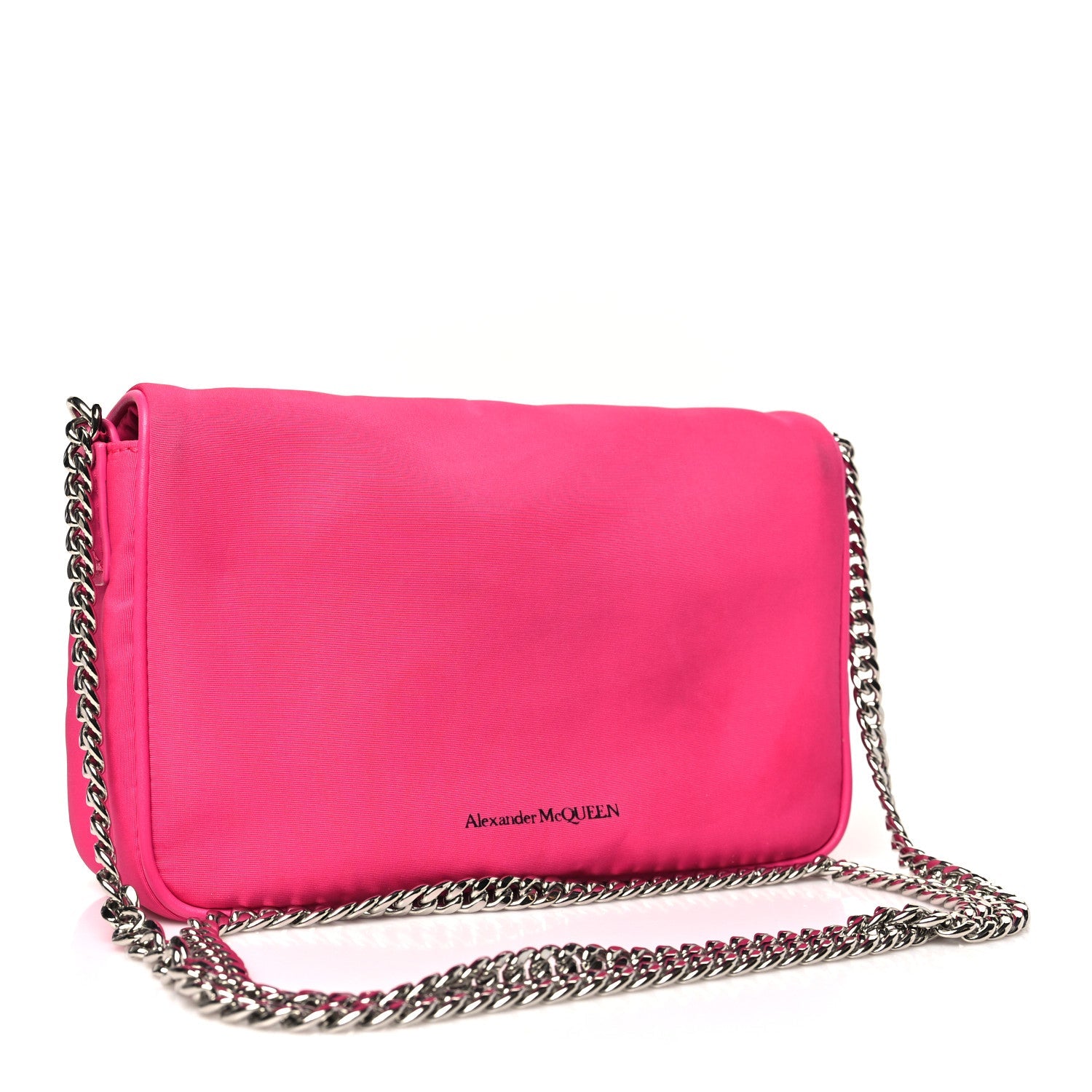 Nylon Graffiti Skull Small Crossbody Bag Pink