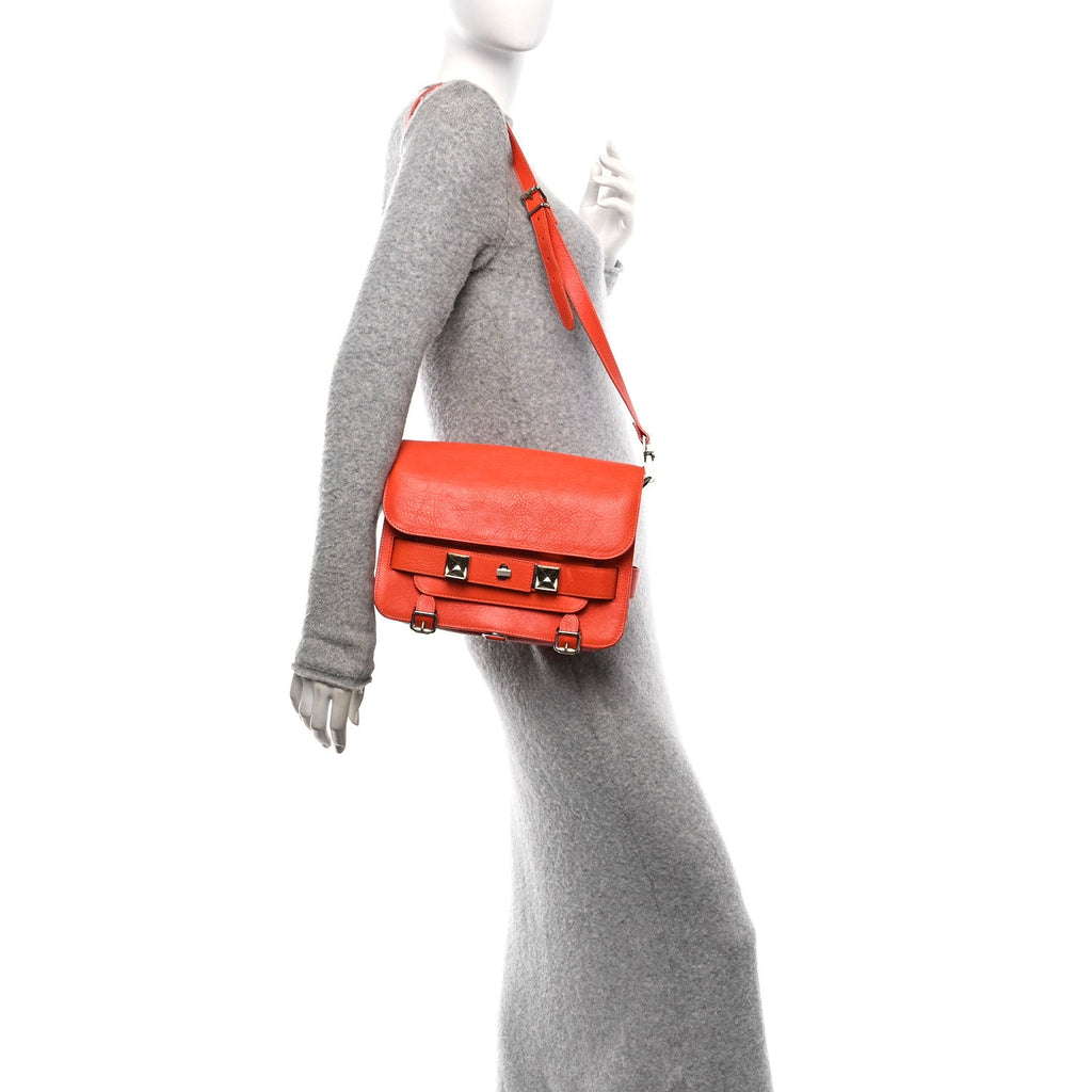 Calfskin Mini PS11 Classic Shoulder Bag Tangerine