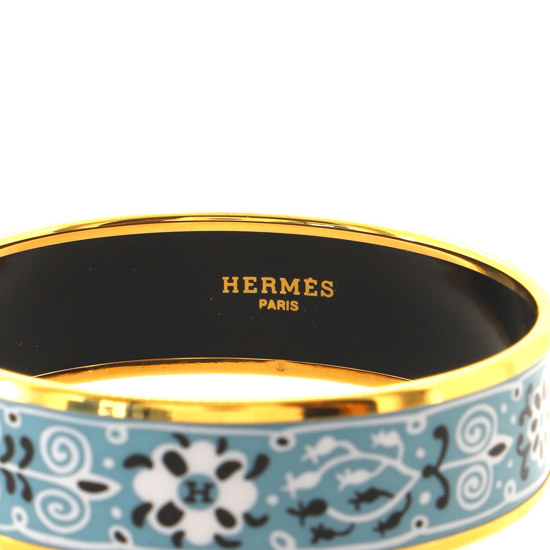 Bangle Bracelet Printed Enamel Wide