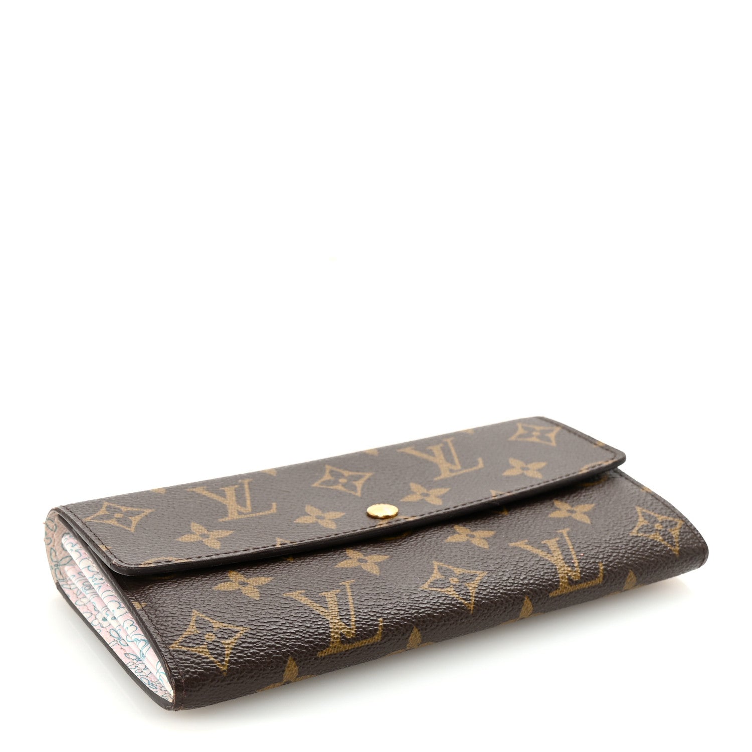 Monogram Fleuri Sarah Wallet Rose