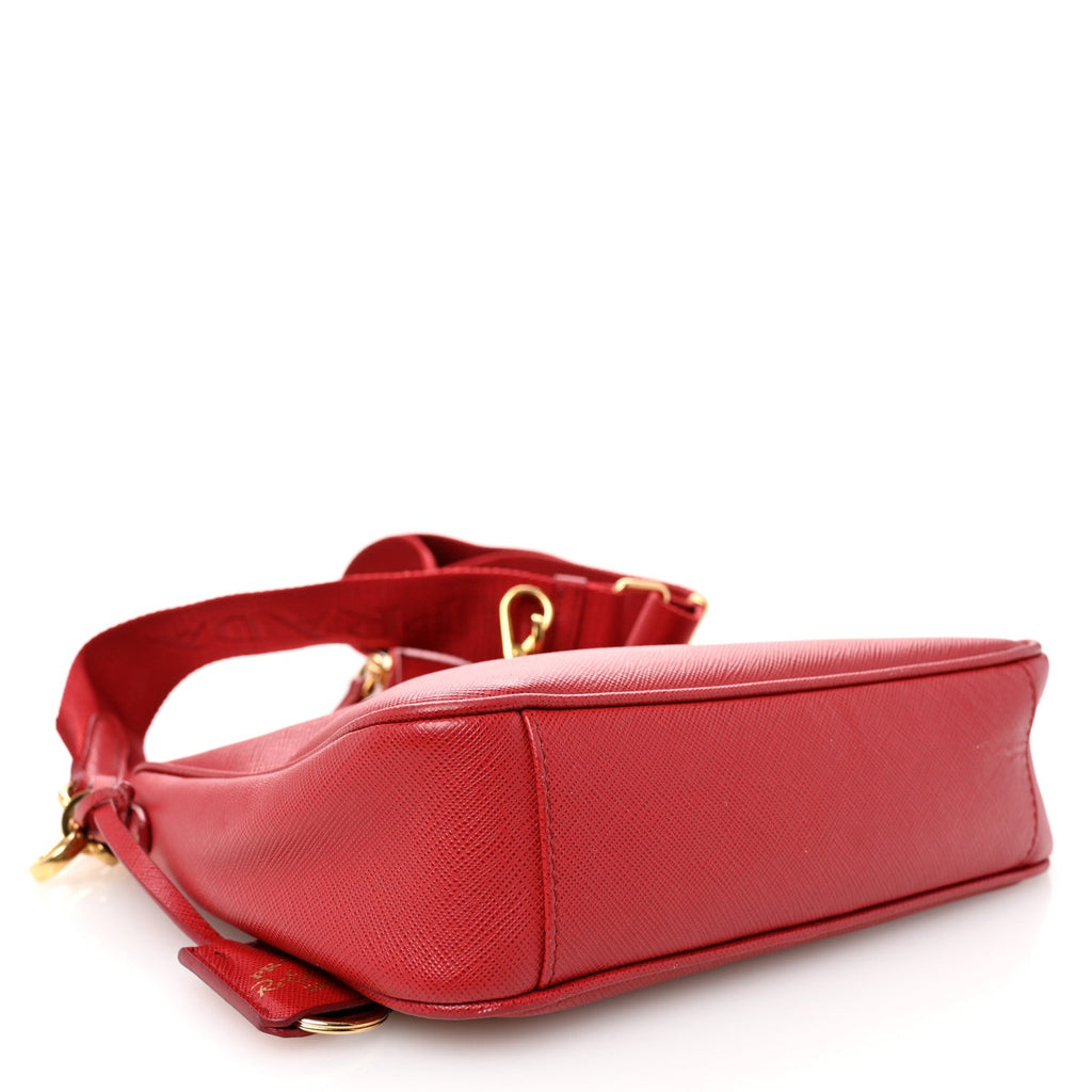 Saffiano Lux Re-Edition 2005 Shoulder Bag Fuoco