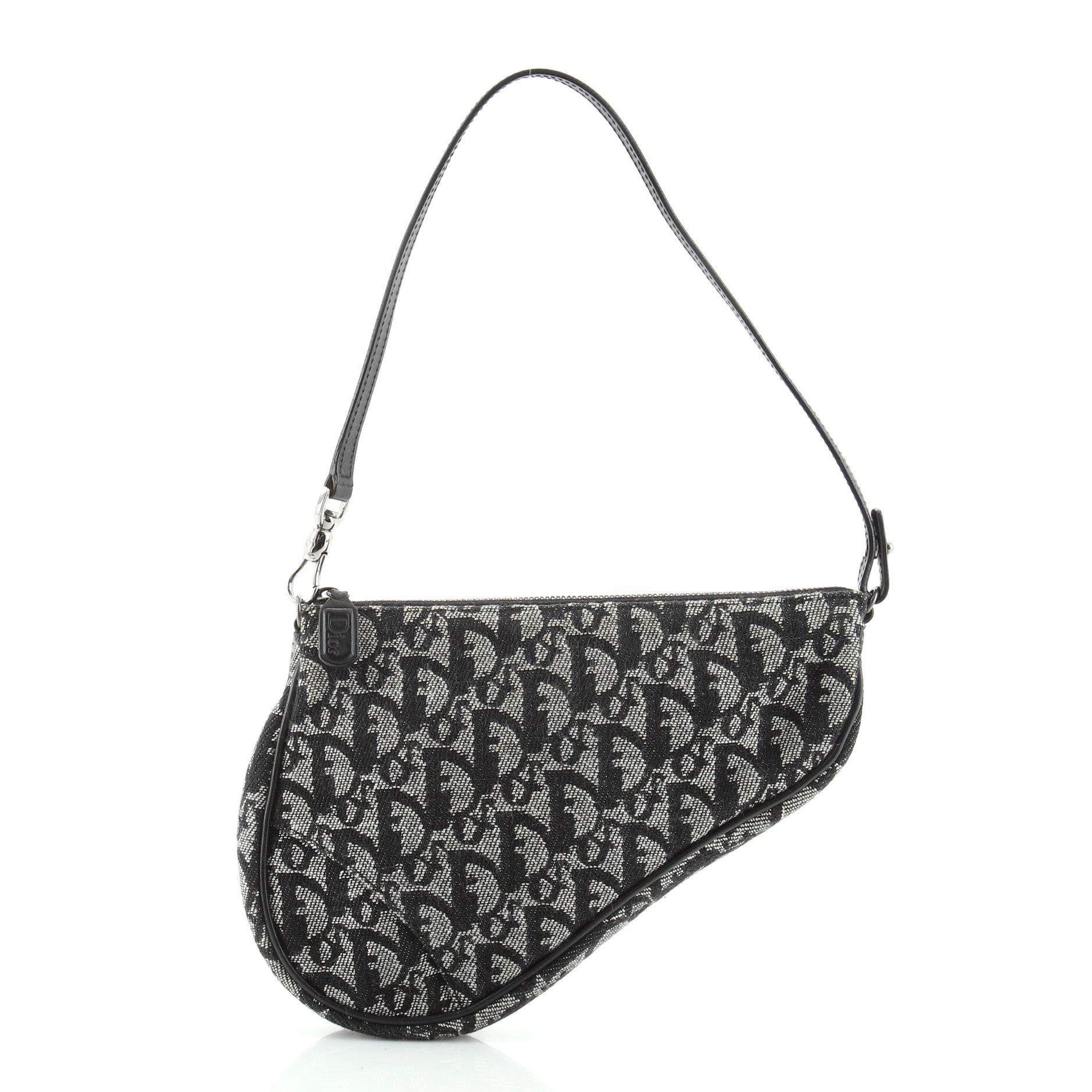 Vintage Saddle Bag Diorissimo Canvas Mini
