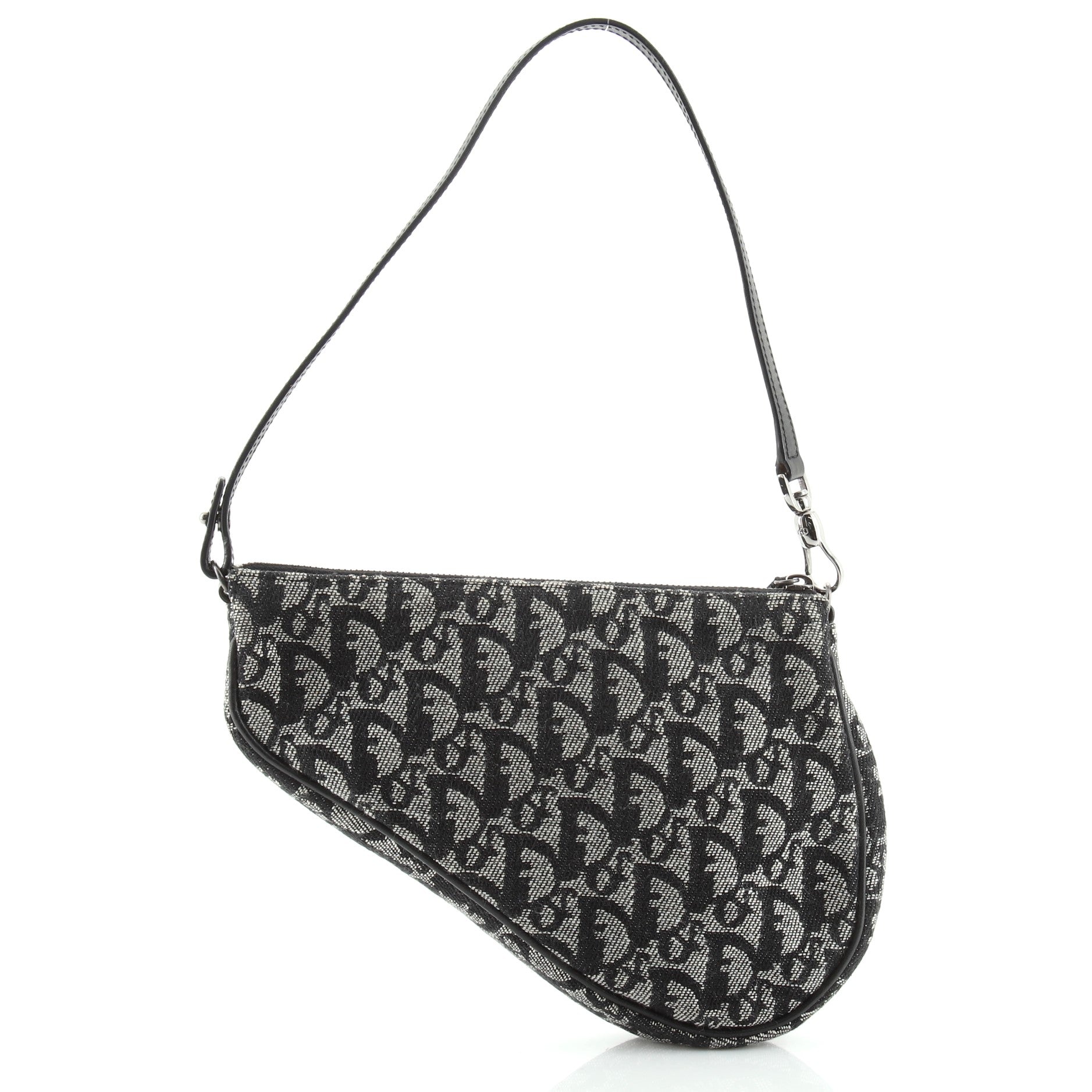 Vintage Saddle Bag Diorissimo Canvas Mini