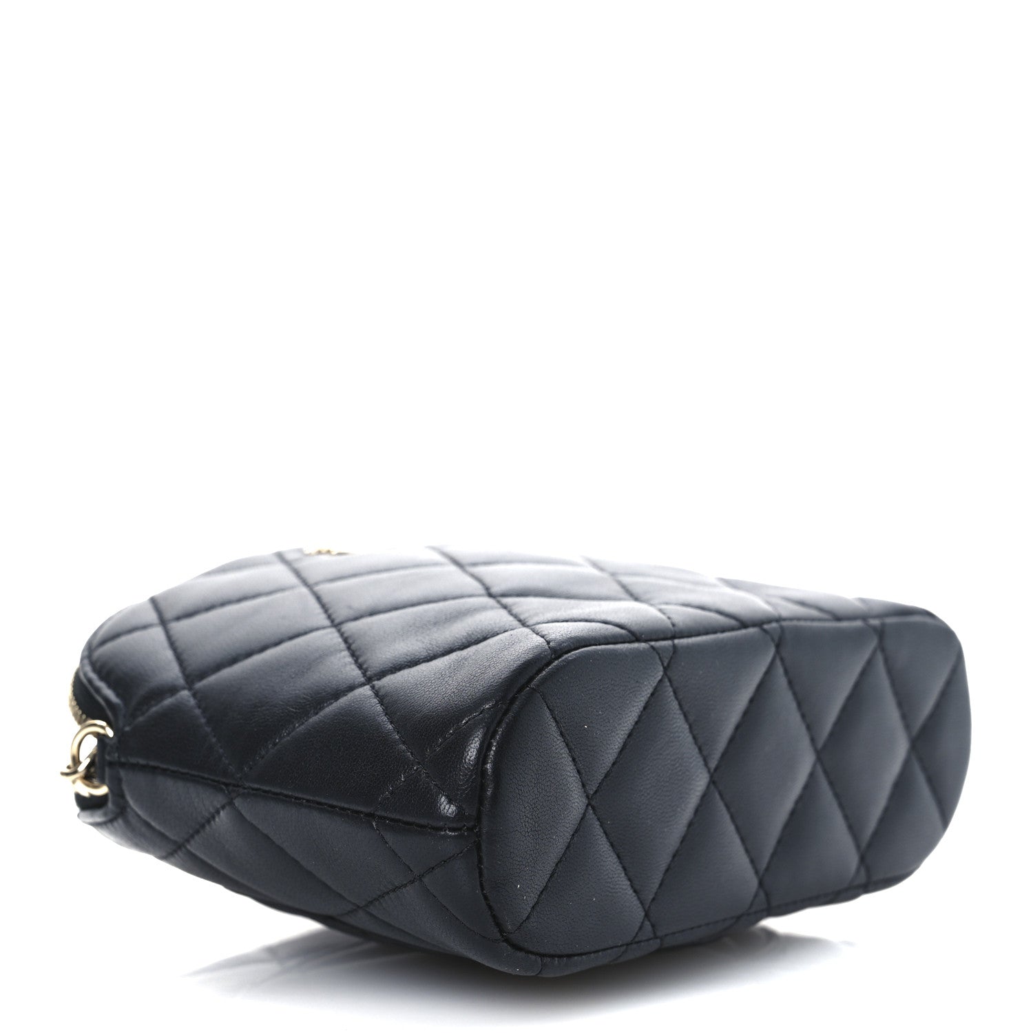 Lambskin Quilted Classic Clutch With Chain Black