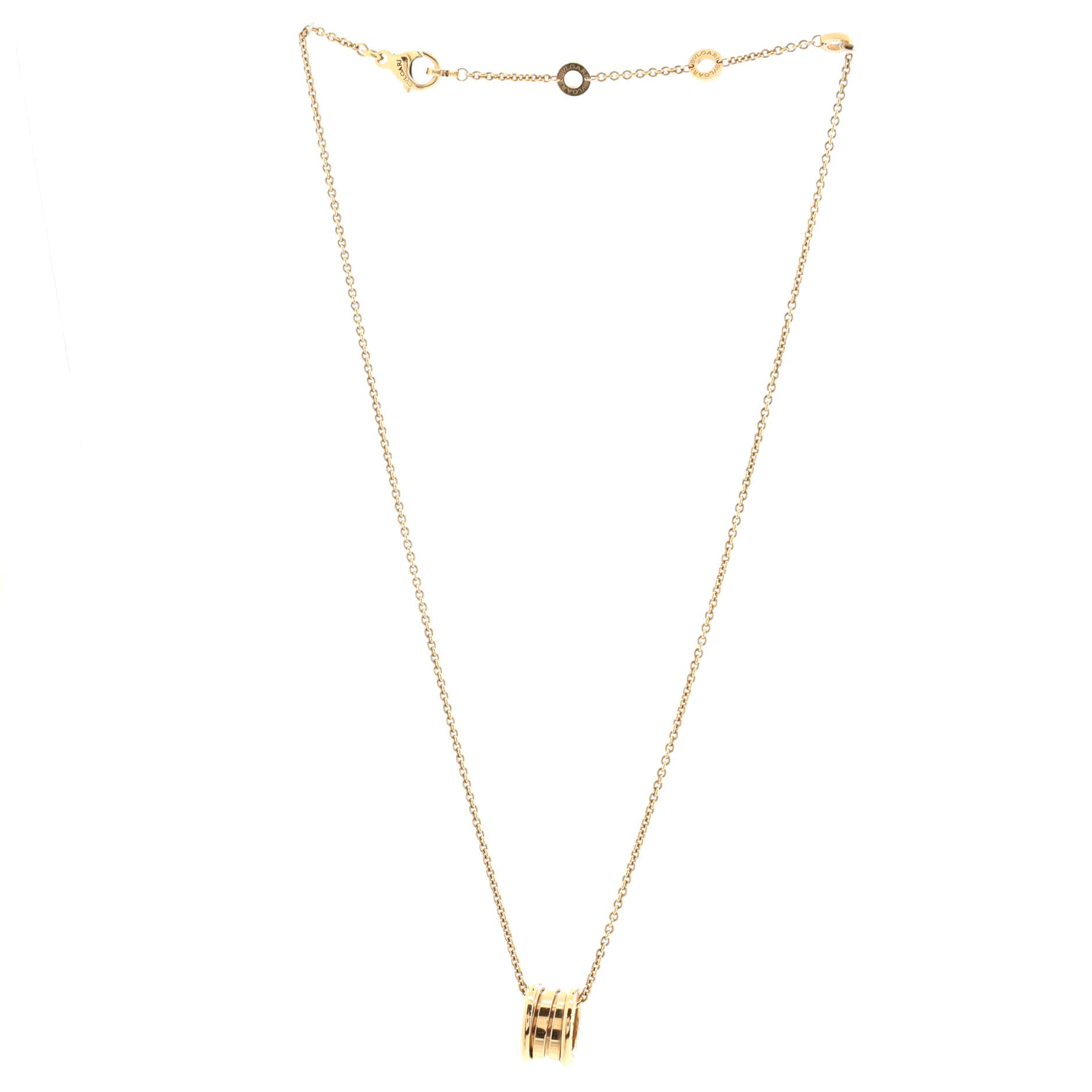 B.Zero1 Pendant Necklace 18K Rose Gold