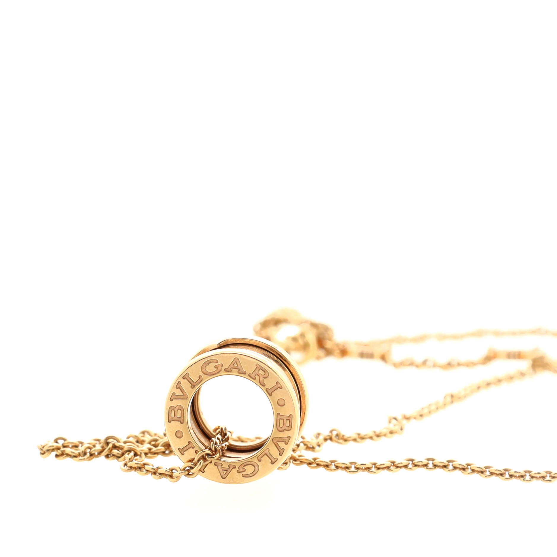 B.Zero1 Pendant Necklace 18K Rose Gold