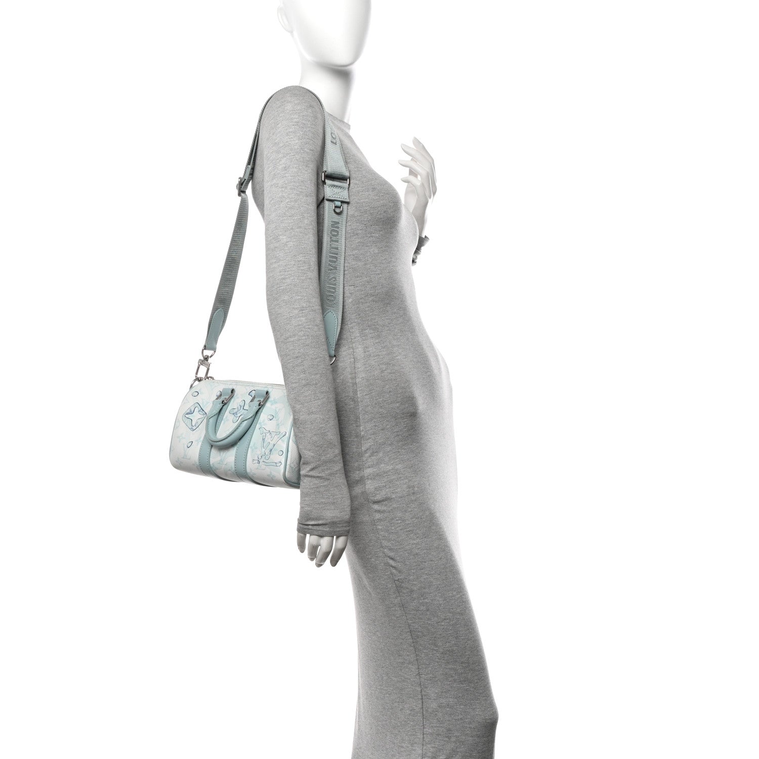 Monogram Aquagarden Keepall Bandouliere 25 Crystal Blue