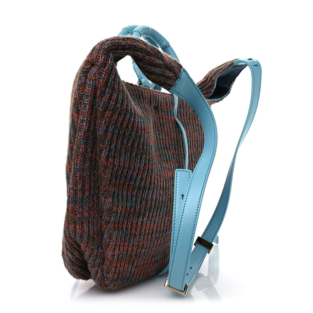 Knit Calfskin Hobo Bag Multicolor
