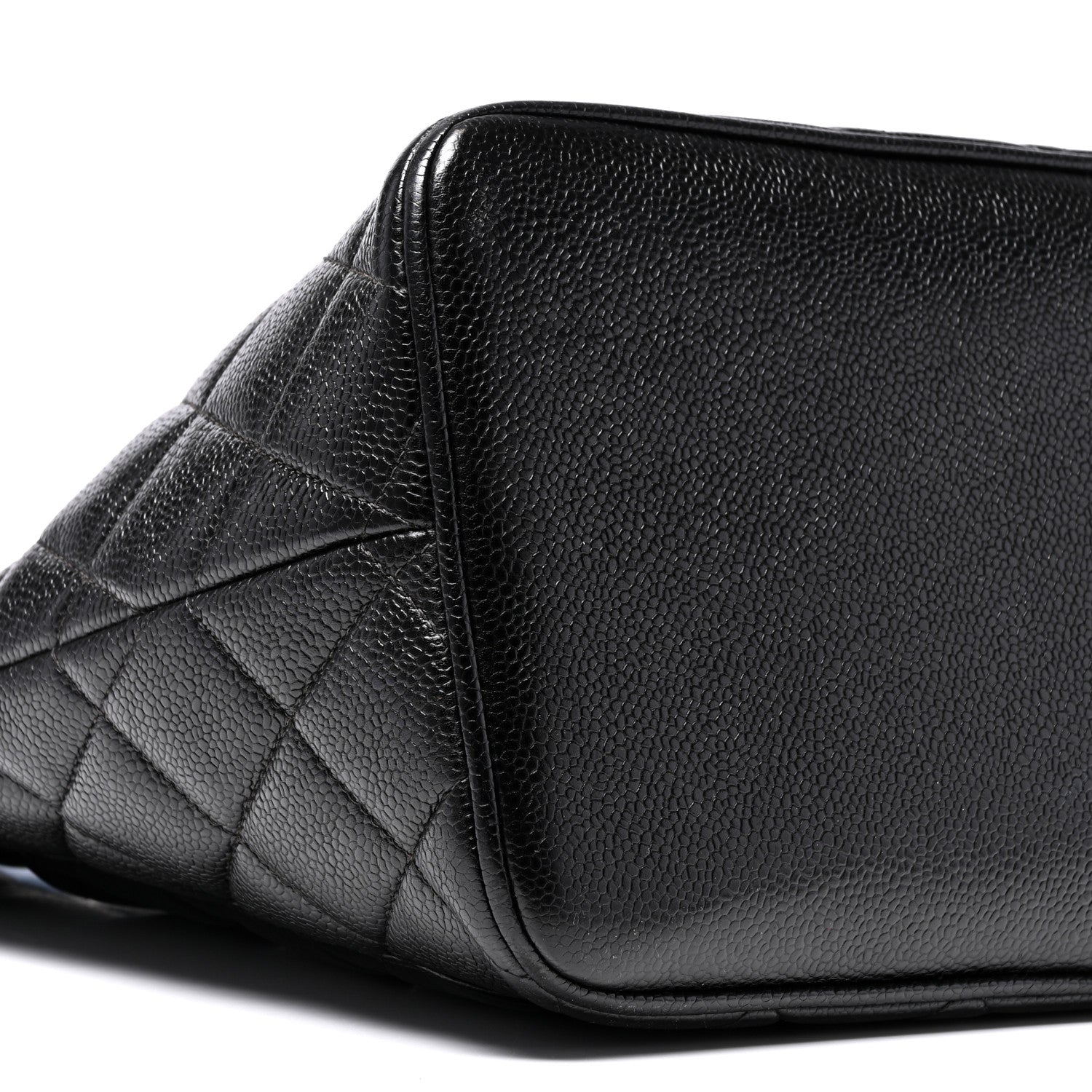 Caviar Quilted Medallion Tote Black