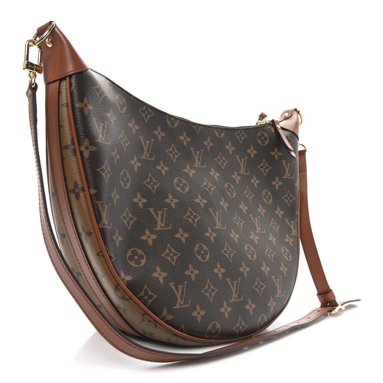 Reverse Monogram Loop Hobo