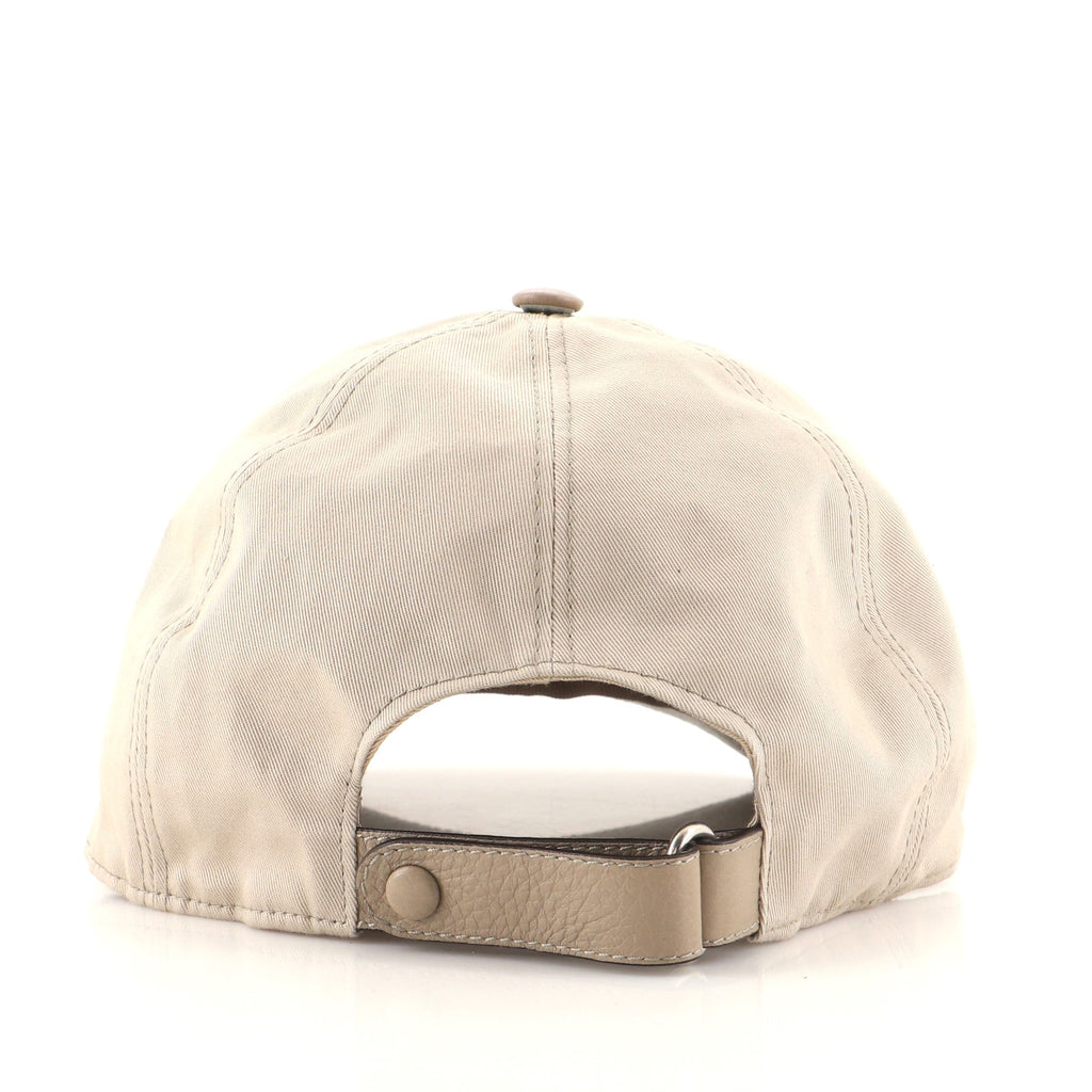 Interlocking G Baseball Cap Leather and Canvas XXL