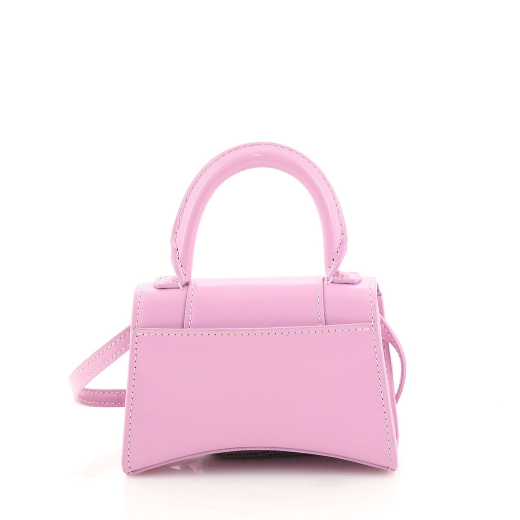 Hourglass Top Handle Bag Leather Mini