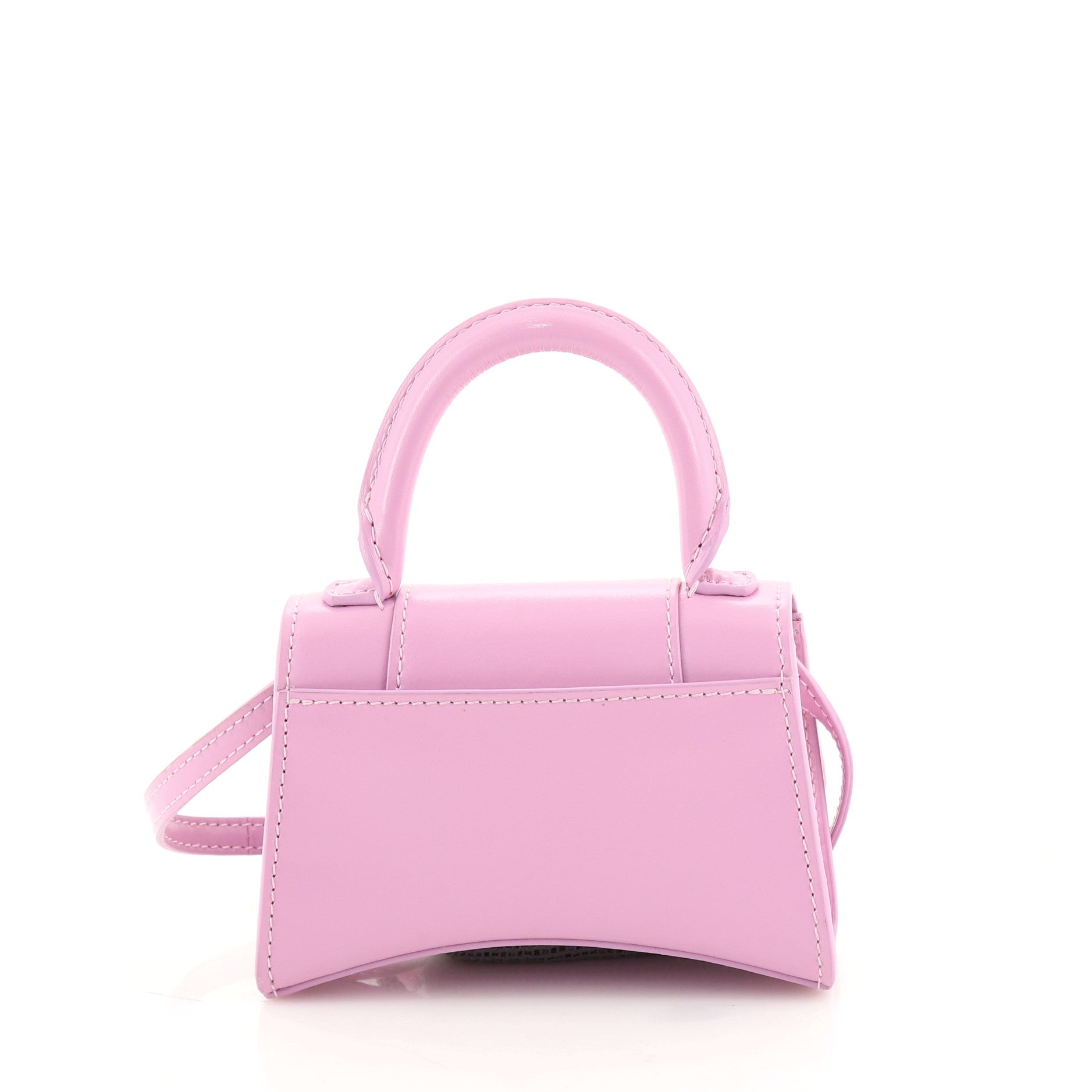 Hourglass Top Handle Bag Leather Mini