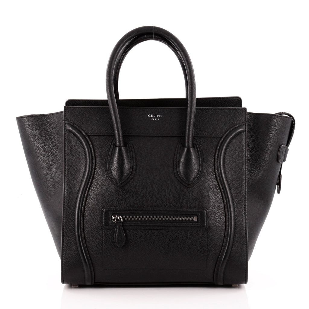 Luggage Handbag Grainy Leather Mini