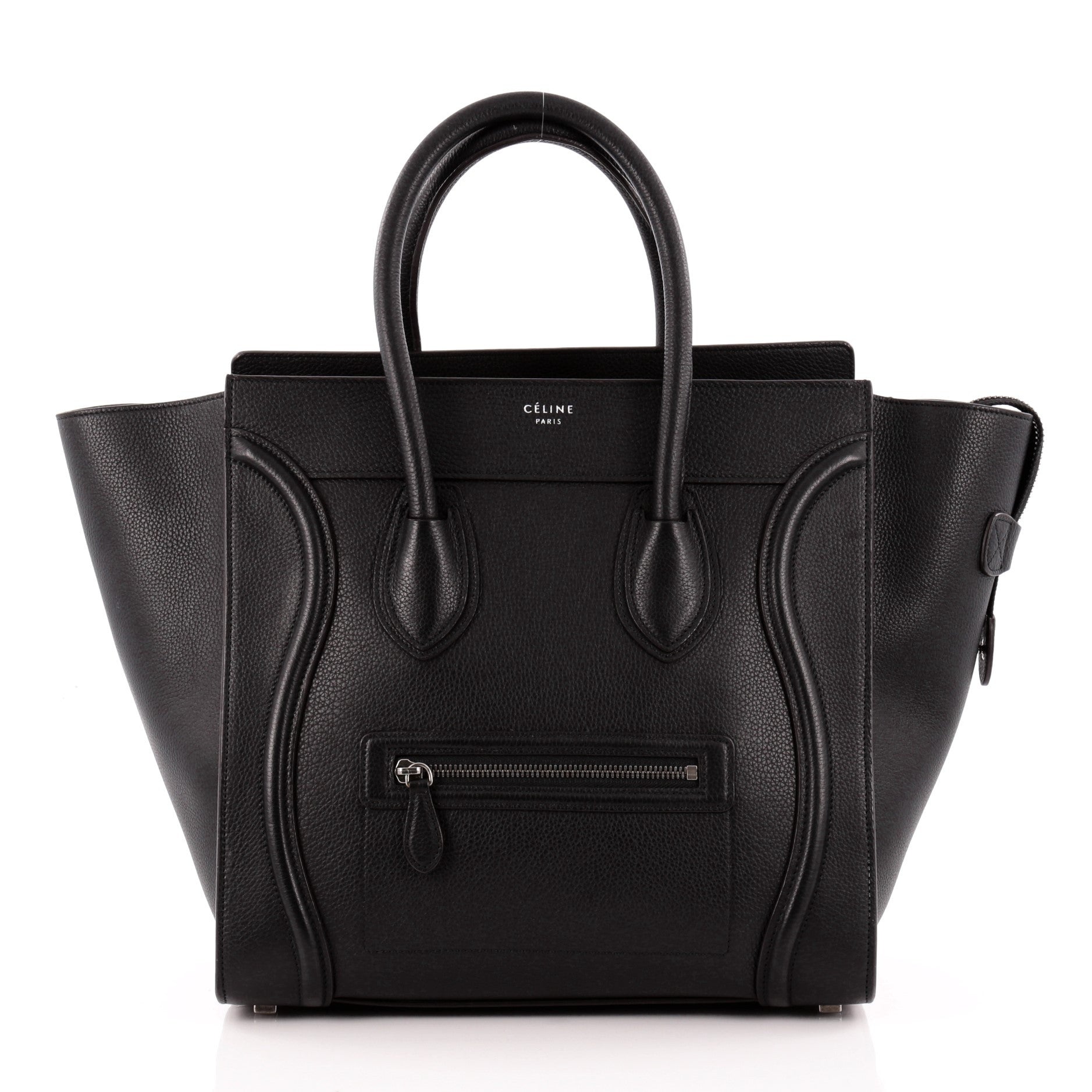 Luggage Handbag Grainy Leather Mini