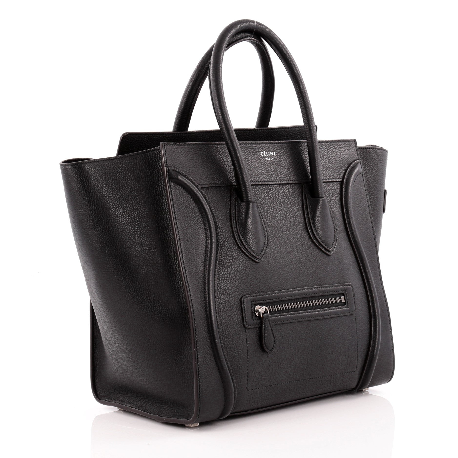 Luggage Handbag Grainy Leather Mini