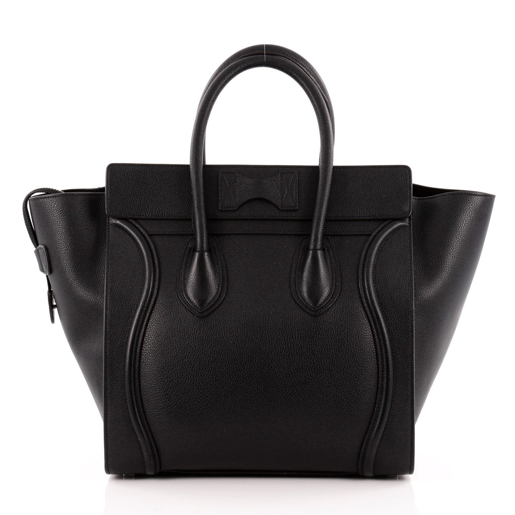 Luggage Handbag Grainy Leather Mini