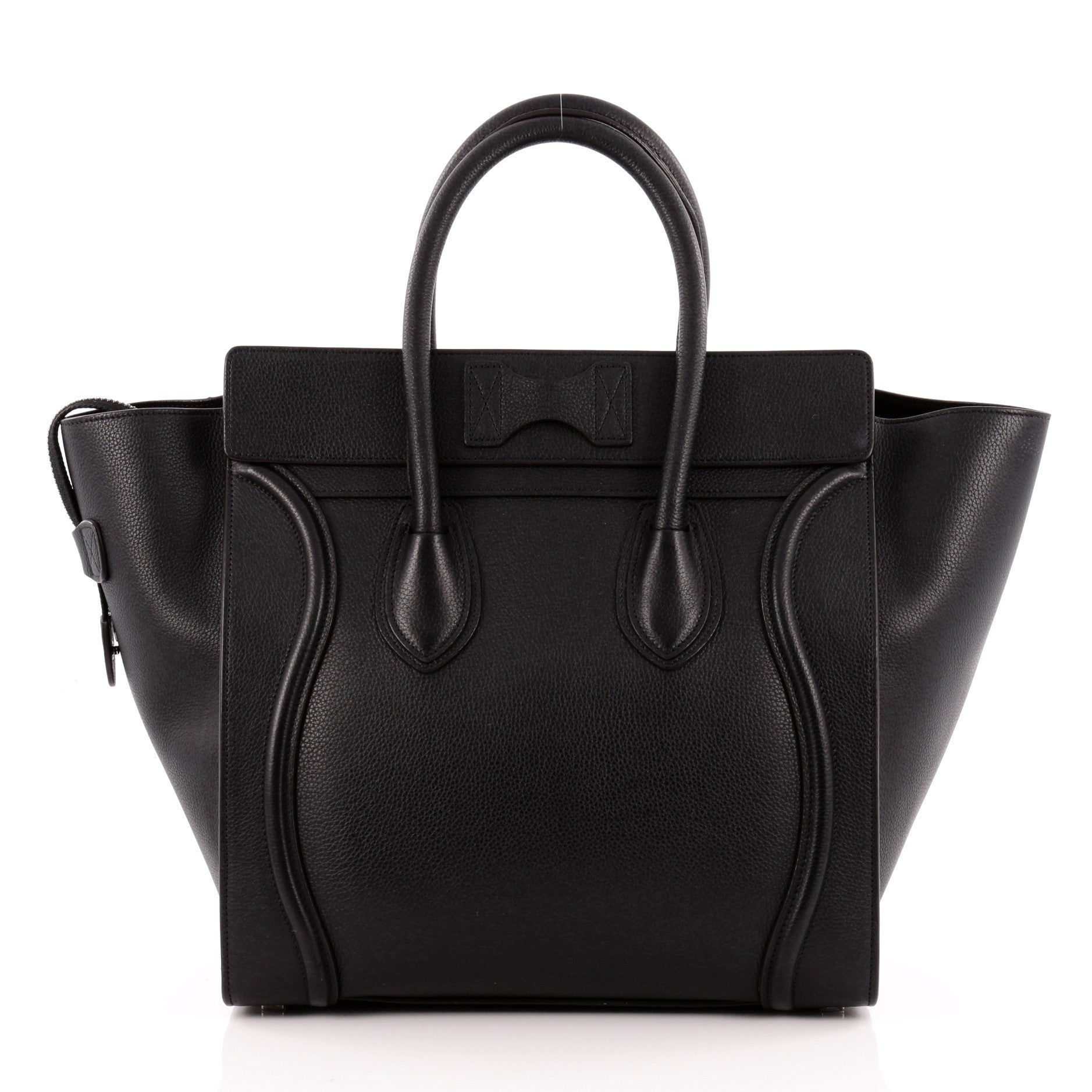 Luggage Handbag Grainy Leather Mini
