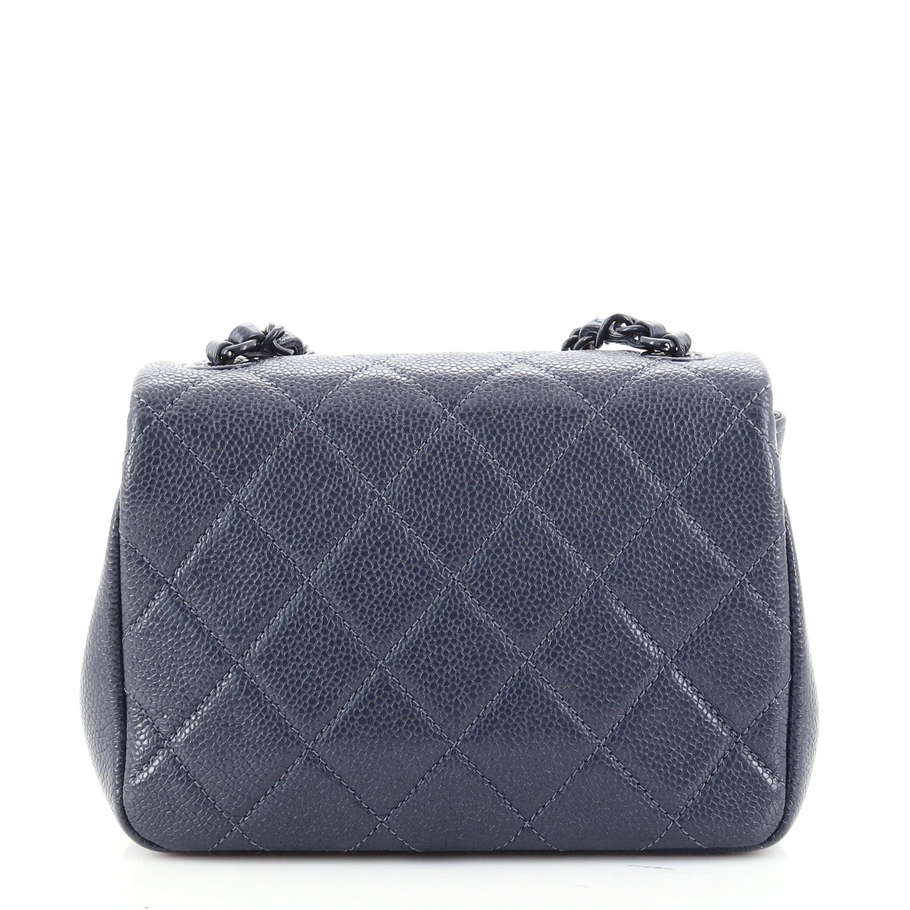 Incognito Square Flap Bag Quilted Caviar Mini