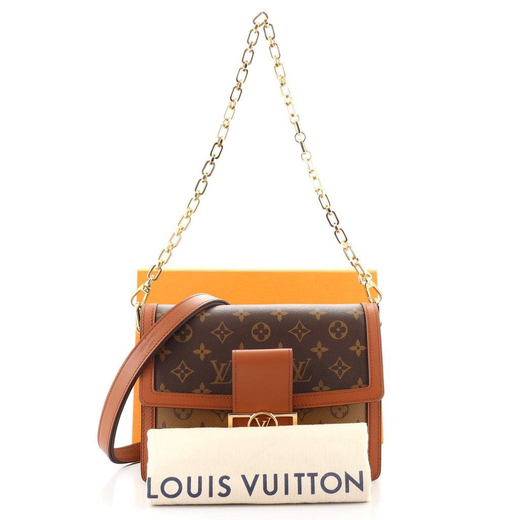 Dauphine Shoulder Bag Reverse Monogram Canvas Mini