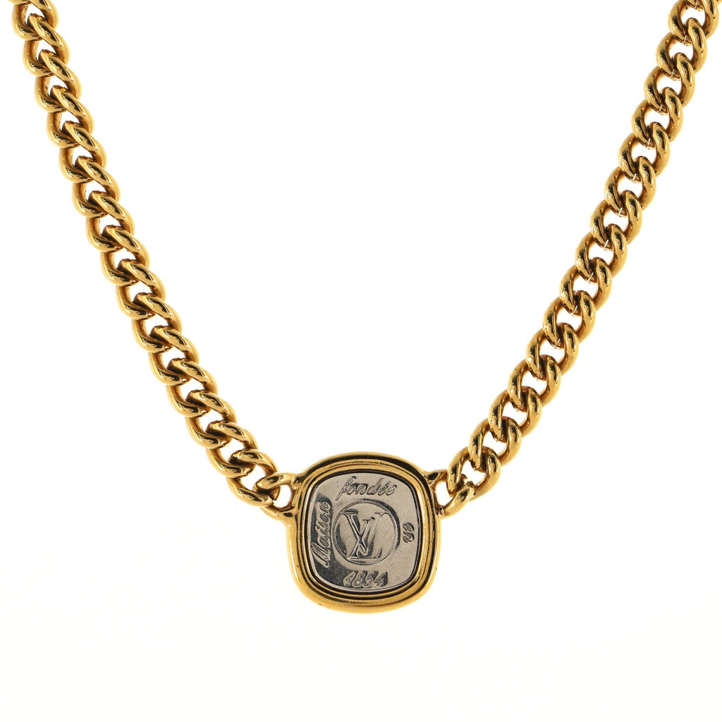 LV Maison Fondée en 1854 I.D. Necklace Metal