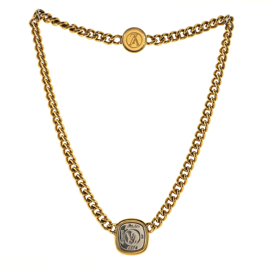 LV Maison Fondée en 1854 I.D. Necklace Metal