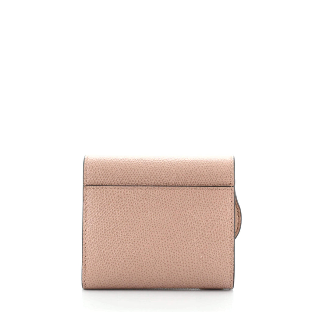 Saddle Lotus Wallet Leather Mini