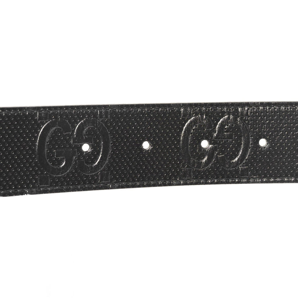 Calfskin GG Tennis Embossed Belt 120 48 Black