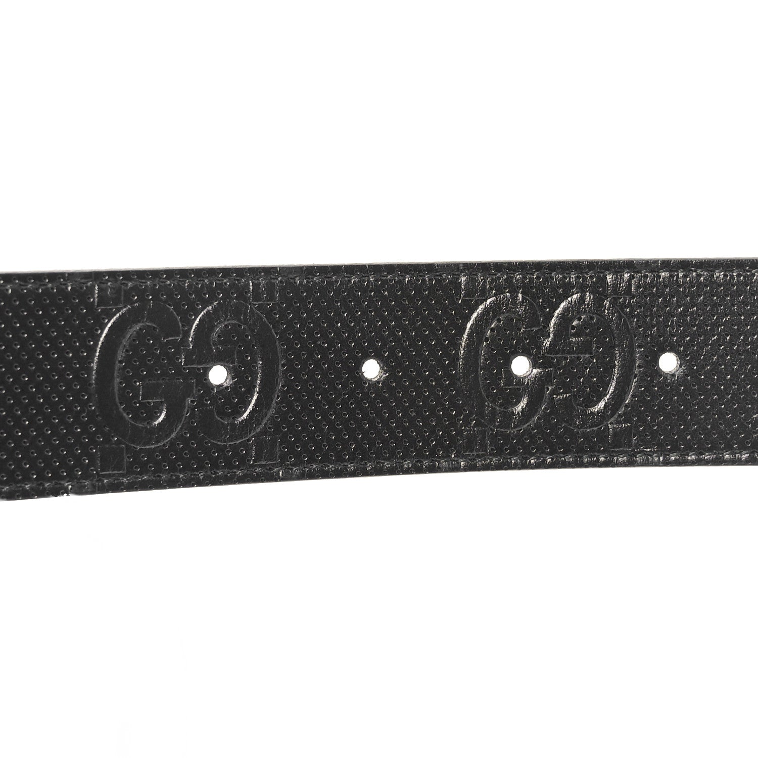 Calfskin GG Tennis Embossed Belt 120 48 Black
