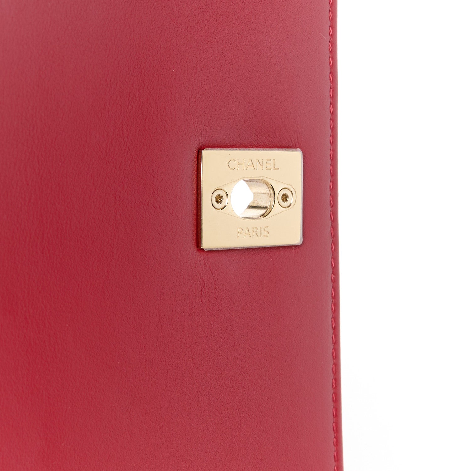 Caviar Quilted Small Business Affinity Flap Red