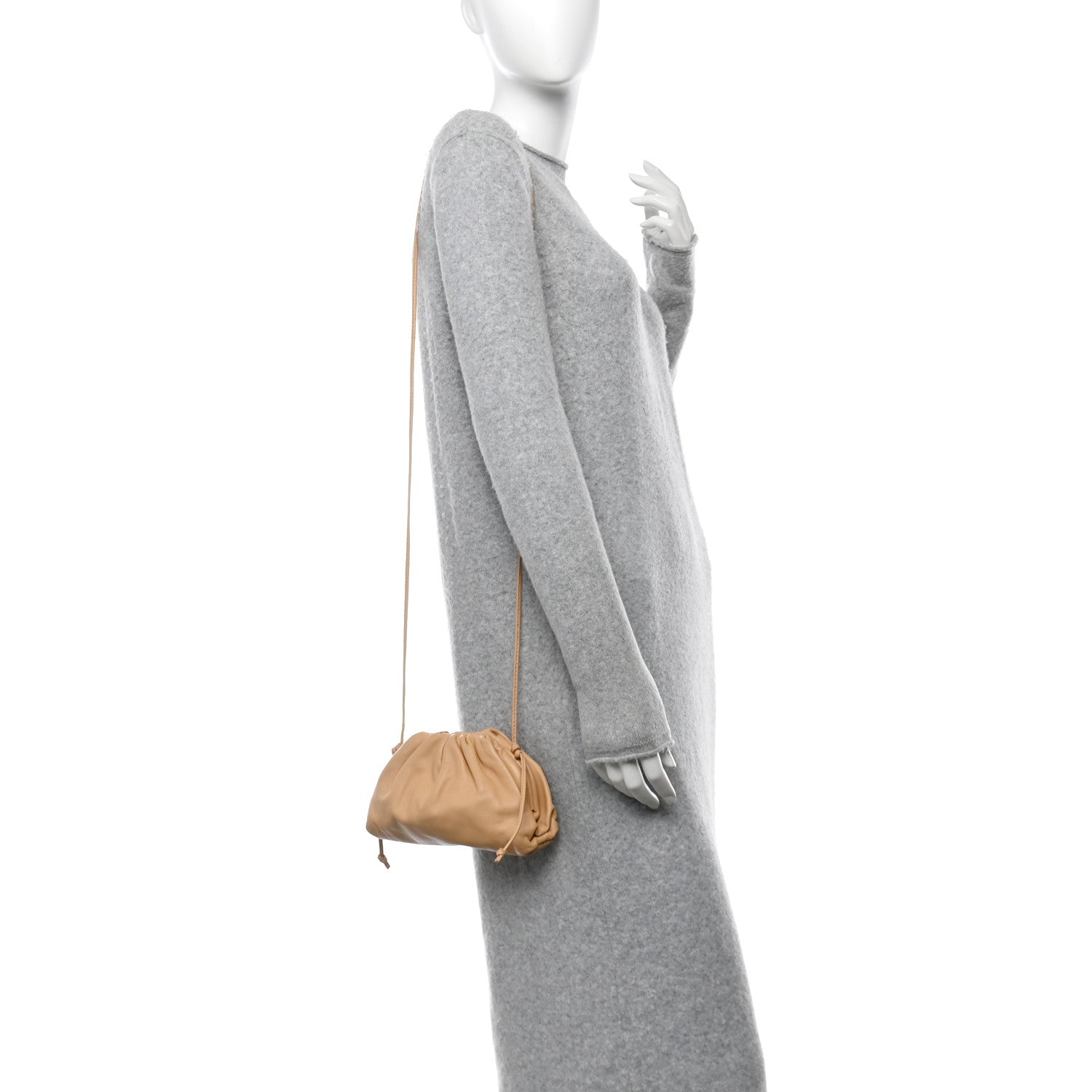 Butter Calfskin The Mini Pouch Almond