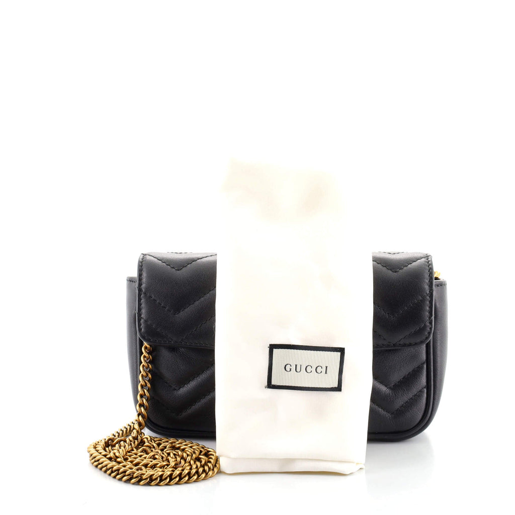 GG Marmont Flap Bag Matelasse Leather Super Mini