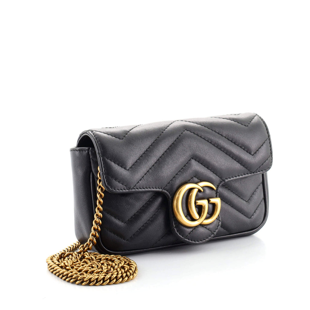GG Marmont Flap Bag Matelasse Leather Super Mini
