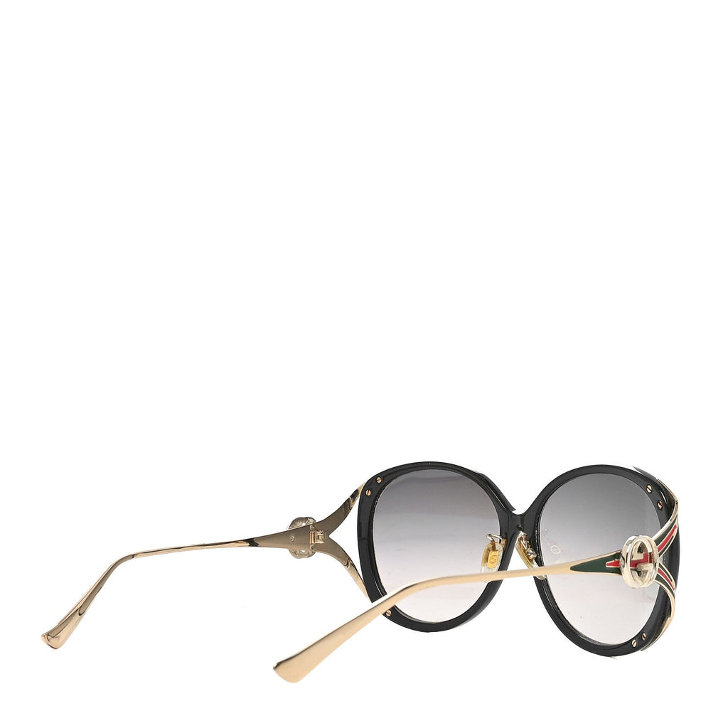 Metal Oversized Round Frame GG0225S Sunglasses Gold