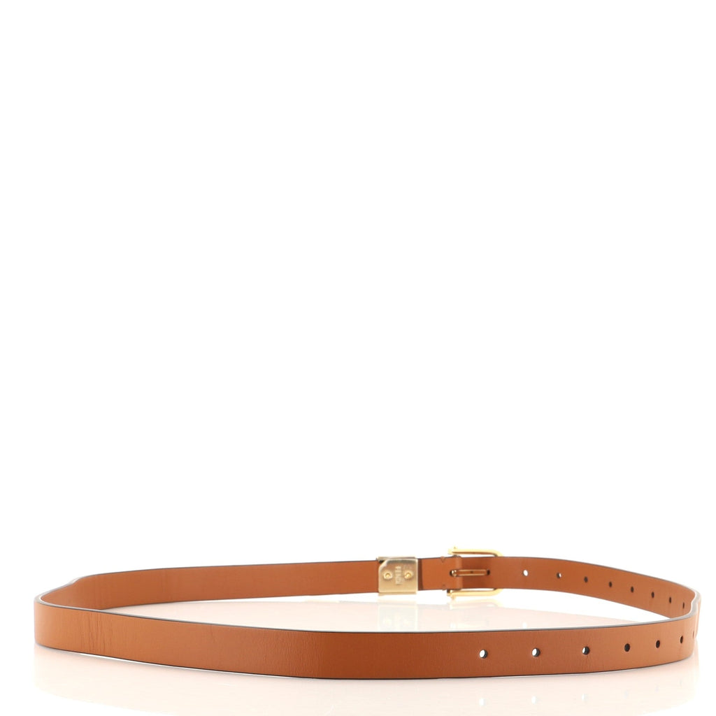 FF Loop Buckle Belt Leather Thin 120
