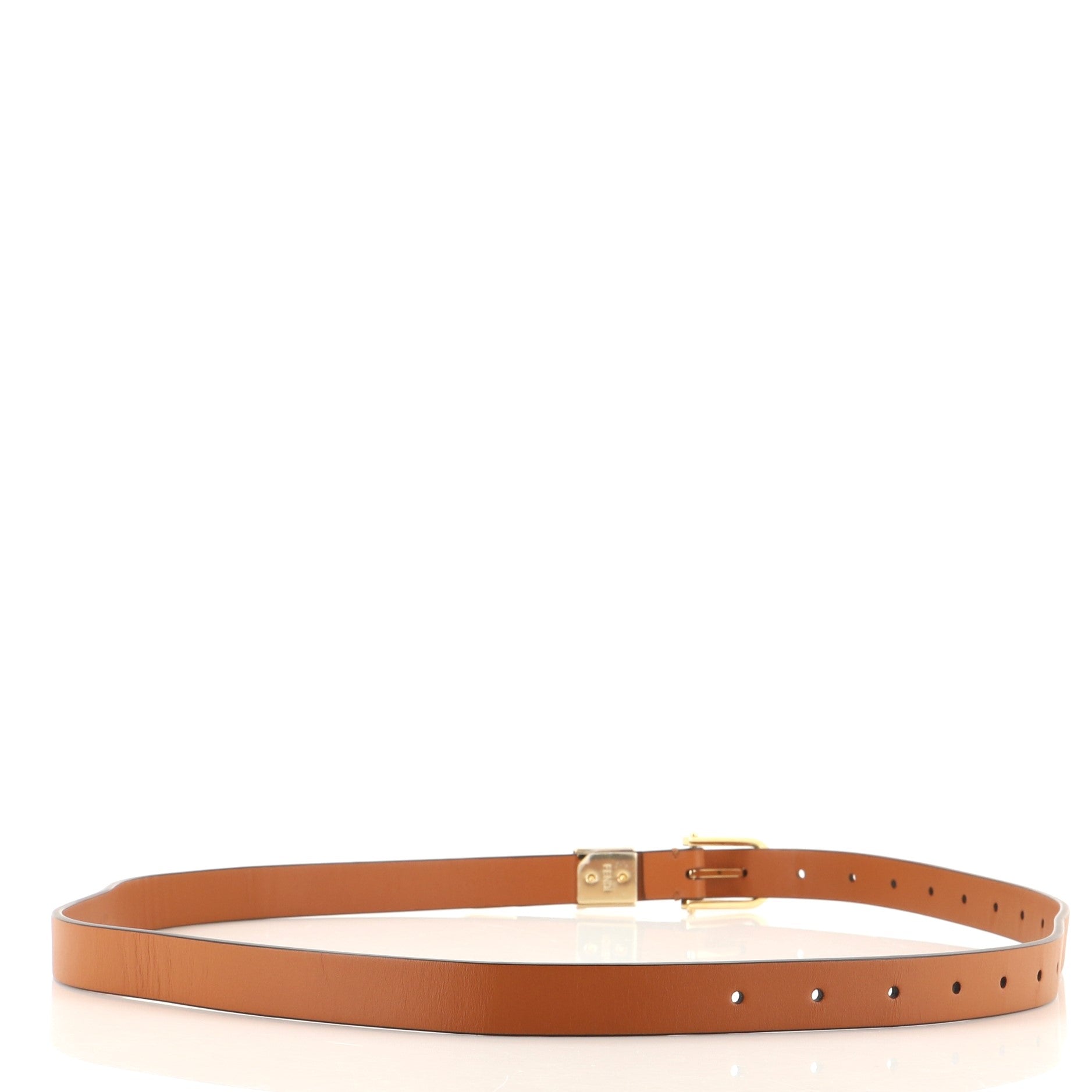 FF Loop Buckle Belt Leather Thin 120