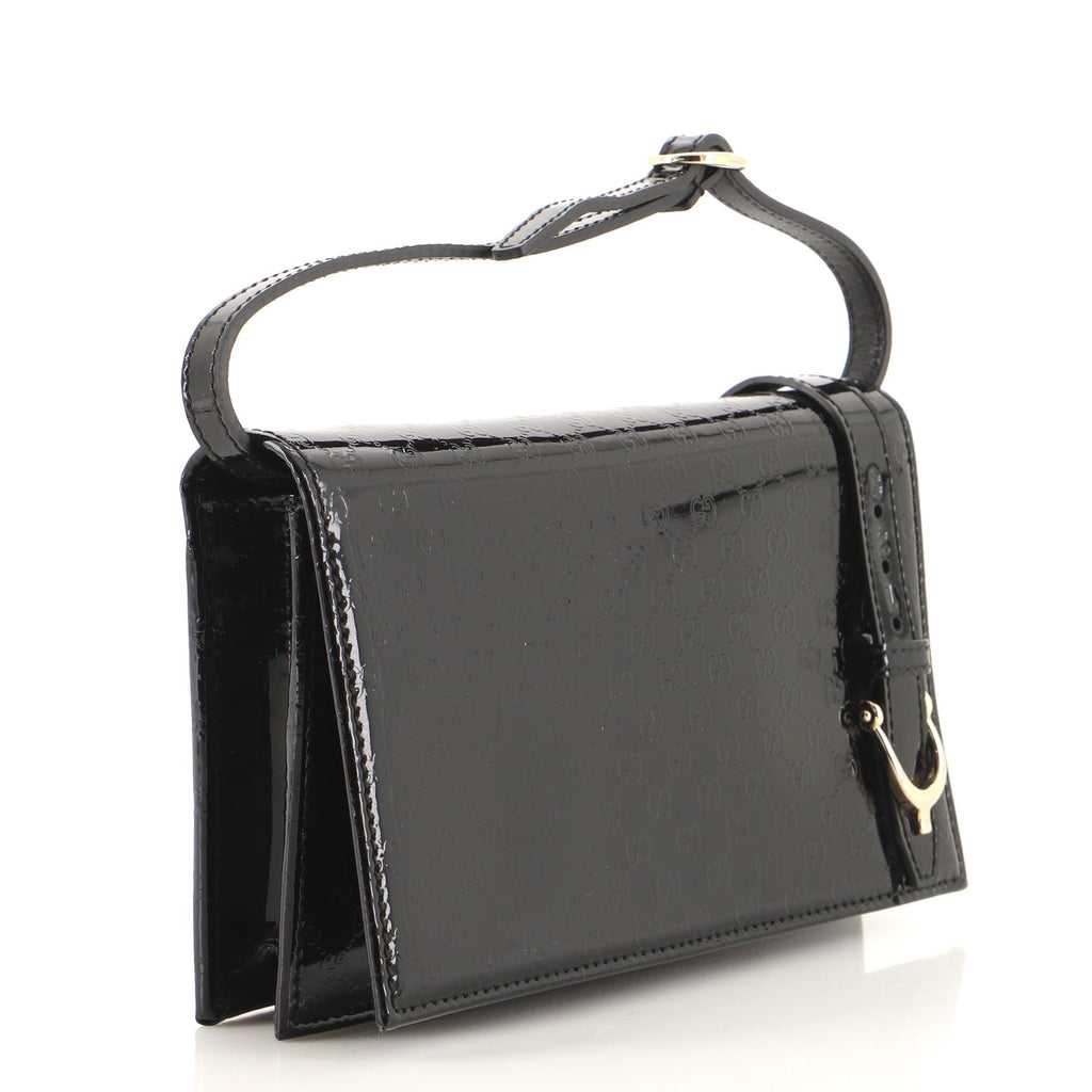 Nice Wallet on Strap Microguccissima Patent Mini