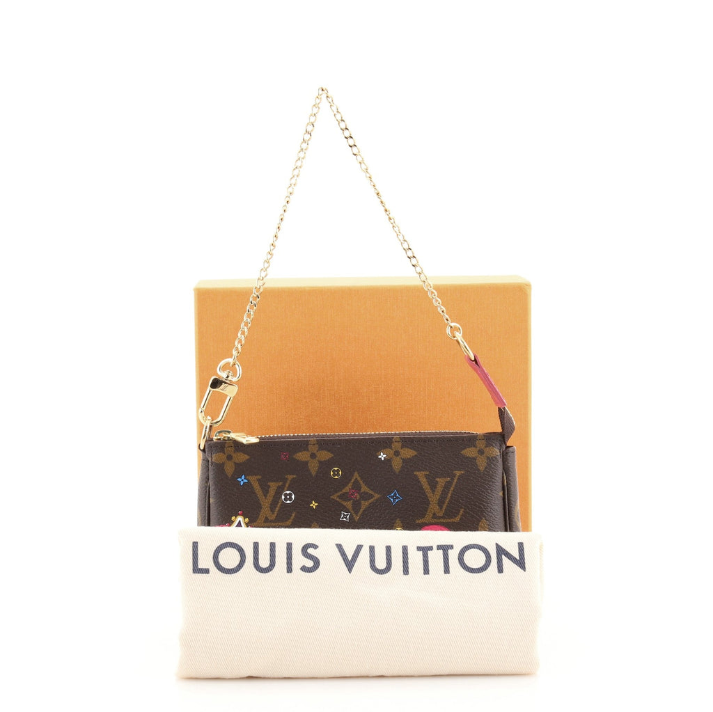 Pochette Accessoires Limited Edition Vivienne Xmas Monogram Canvas Mini