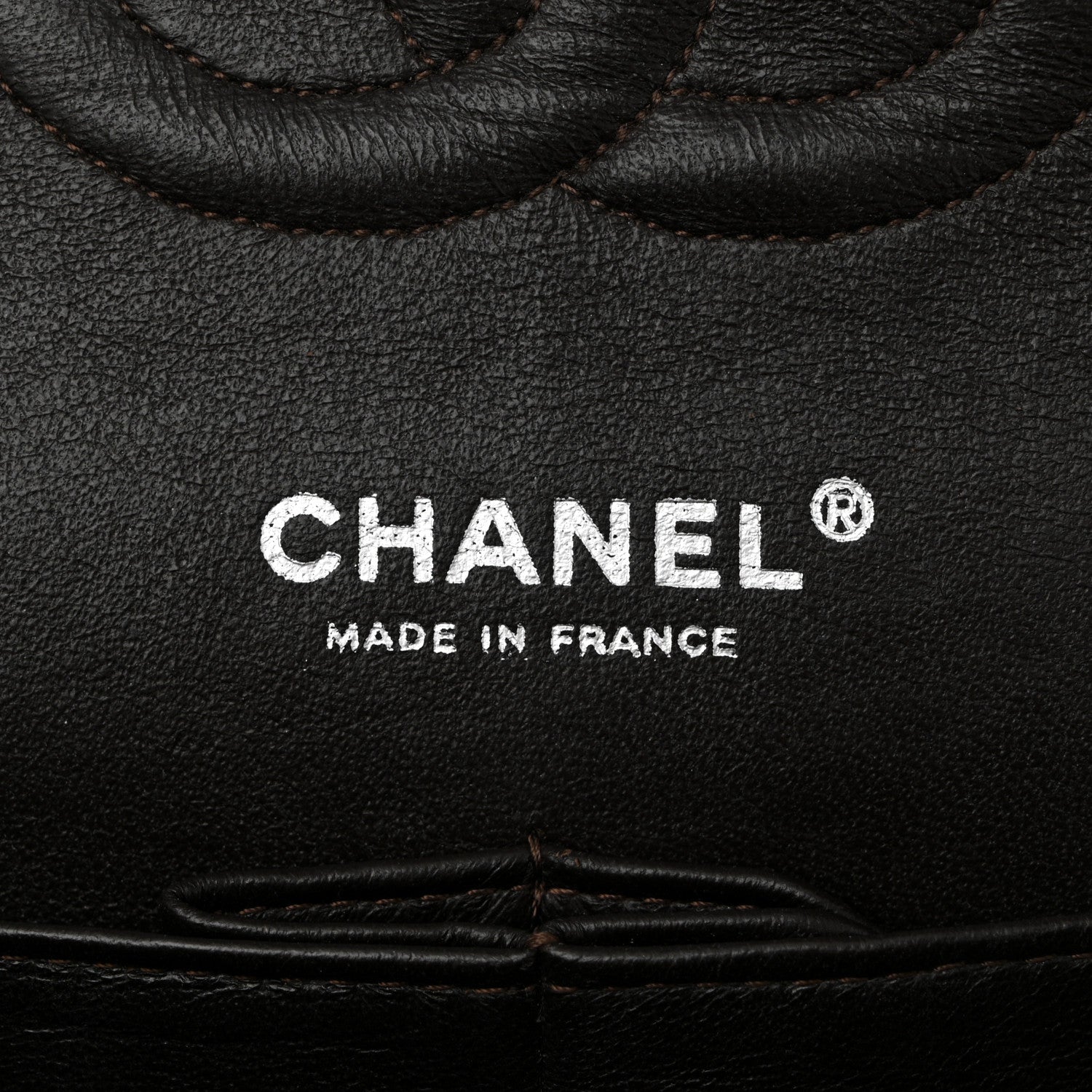 Caviar Quilted Medium Double Flap Brown