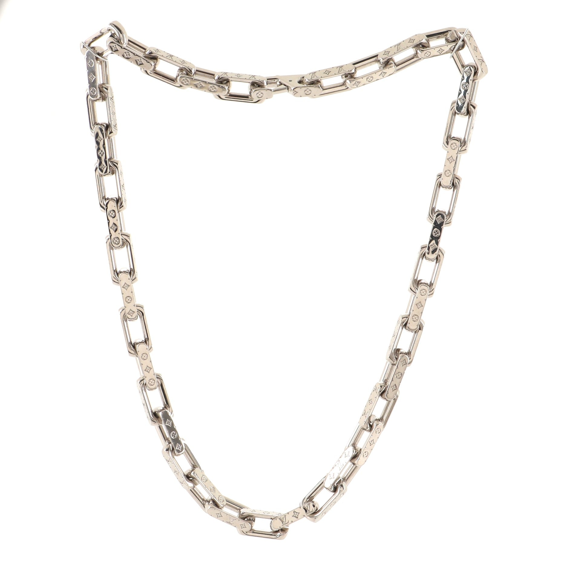 Monogram Chain Necklace Metal